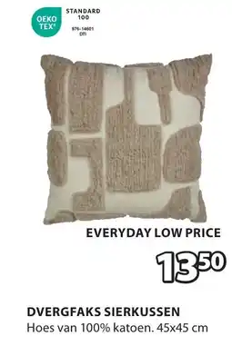 Jysk Dvergfaks sierkussen aanbieding