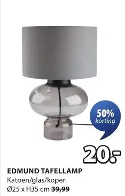 Jysk Edmund tafellamp aanbieding