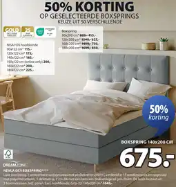 Jysk Dreamzone nevla GC5 boxspring aanbieding