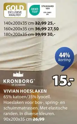 Jysk Kronborg vivian hoeslaken aanbieding