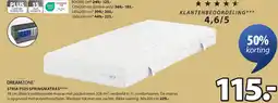 Jysk Dreamzone stria ps25 springmatras aanbieding
