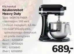 Hanos KitchenAid Keukenrobot Heavy Duty aanbieding