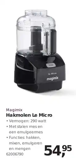 Hanos Magimix Hakmolen Le Micro aanbieding