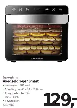 Hanos Espressions Voedseldroger Smart aanbieding