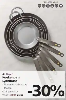 Hanos de Buyer Koekenpan Lyonnaise aanbieding