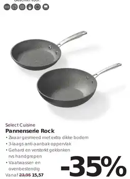 Hanos Select Cuisine Pannenserie Rock aanbieding