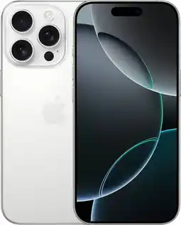 Coolblue Apple iPhone 16 Pro 256 Go Titane Blanc aanbieding