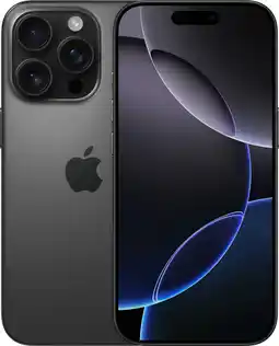 Coolblue Apple iPhone 16 Pro 256 Go Titane Noir aanbieding