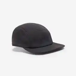 Decathlon 5-panel pet met platte klep zwart aanbieding