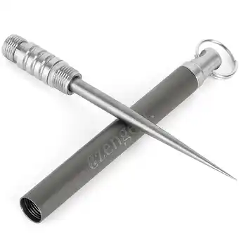 Decathlon Titanium tandenstoker sleutelhanger - metaal, draagbaar, herbruikbaar aanbieding