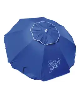 Decathlon PREMIUM STRANDPARASOL MET VENTILATIE EN ZONWERING UPF50+ 200CM aanbieding