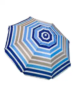 Decathlon PREMIUM STRANDPARASOL MET VENTILATIE EN ZONWERING UPF50+ 200CM aanbieding