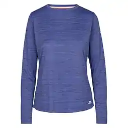 Decathlon Dames Nettil Active Top met lange mouwen (Baja Blauw Marl) aanbieding