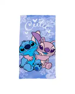 Decathlon KINDERDOEK 70X140CM MICROVEZEL DISNEY STITCH aanbieding