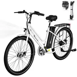 Decathlon Elektrische fiets voor volwassenen met band 26'' 36V 10.4Ah EVERCROSS - EK8 aanbieding