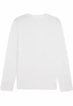 Decathlon Essentials No. 1-logo T-shirt met lange mouwen voor heren PUMA White aanbieding