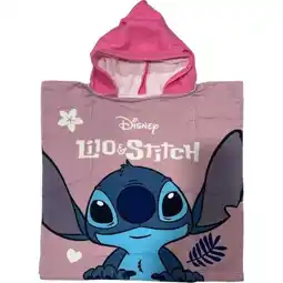 Decathlon Microvezel meisjesponcho Disney Stitch aanbieding