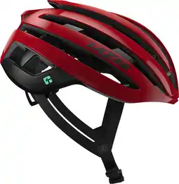 Decathlon LAZER Z1 KinetiCore fietshelm, metallic rood aanbieding