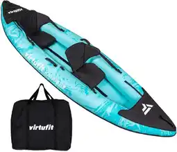 Decathlon Kayak 335 - Turquoise - Met kayak zitjes en draagtas aanbieding