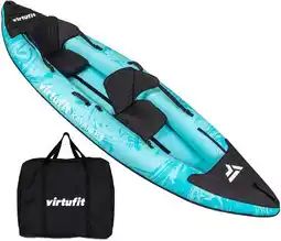 Decathlon Kayak 335 - Turquoise - Met kayak zitjes en draagtas aanbieding