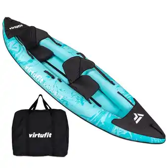Decathlon Kayak 335 - Turquoise - Met kayak zitjes en draagtas aanbieding