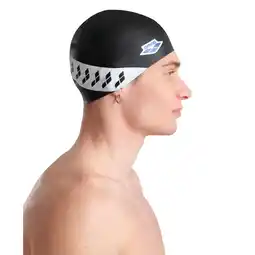 Decathlon Arena Badmuts Icons Stripe Zwart aanbieding
