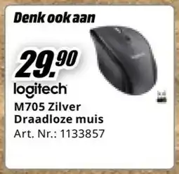 MediaMarkt logitech M705 Zilver Draadloze muis aanbieding