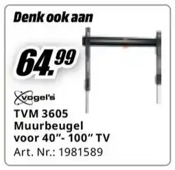 MediaMarkt TVM 3605 Muurbeugel voor 40-100 TV aanbieding