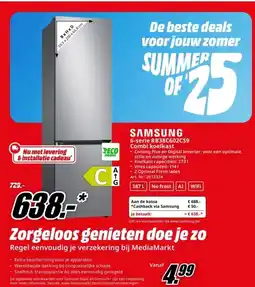 MediaMarkt SAMSUNG 6-serie RB38C602CS9 Combi koelkast aanbieding