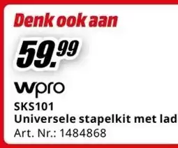 wpro SKS101 Universele stapelkit met lade