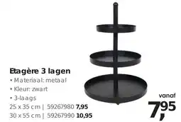 Hanos Etagère 3 lagen aanbieding
