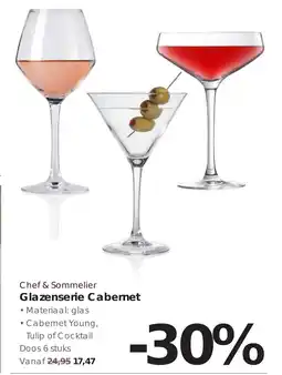 Hanos Chef & sommelier glazenserie cabemet aanbieding