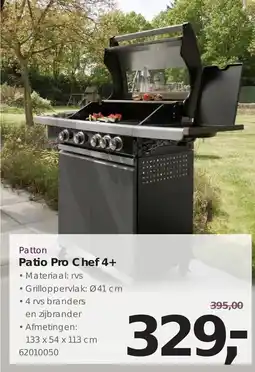 Hanos Patton Patio Pro Chef 4+ aanbieding