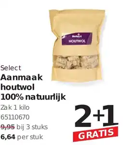 Hanos Select Aanmaak houtwol 100% natuurlijk aanbieding