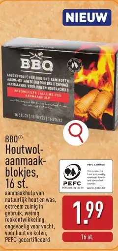 ALDI BBQ Houtwol aanmaakblokjes aanbieding