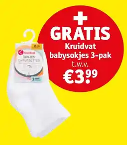 Kruidvat Kruidvat babysokjes 3-pak aanbieding