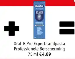 Kruidvat Oral-B Pro Expert tandpasta Professionele Berscherming 75 ml aanbieding