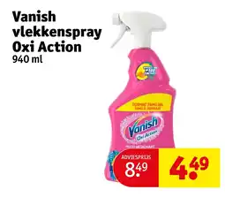 Kruidvat Vanish vlekkenspray Oxi Action aanbieding