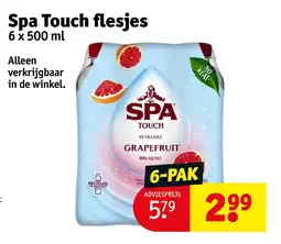 Kruidvat Spa Touch flesjes aanbieding