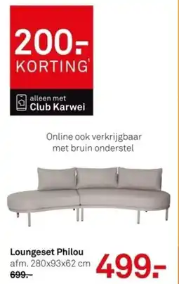 Karwei Loungeset Philou aanbieding