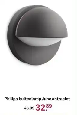 Karwei Philips buitenlamp June antraciet aanbieding