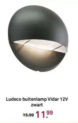 Karwei Ludeco buitenlamp Vidar zwart aanbieding