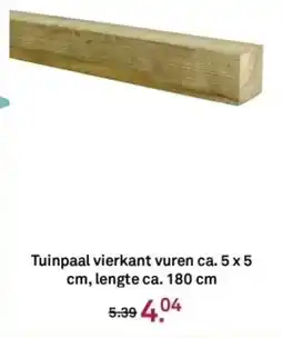 Karwei Tuinpaal vierkant vuren ca aanbieding