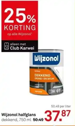 Wijzonol halfglans dekkend