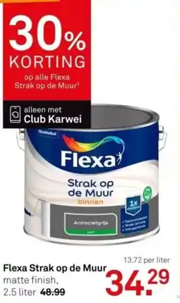 Karwei Flexa Strak op de Muur matte finish aanbieding