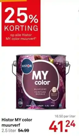 Karwei Histor My Color muurverf aanbieding