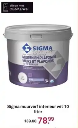 Sigma muurverf interieur wit