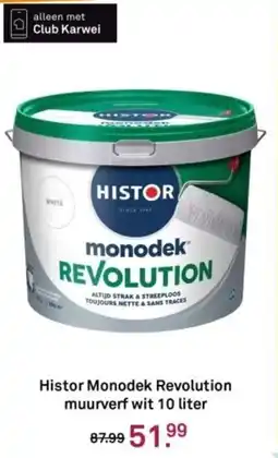 Karwei Histor Monodek Revolution muurverf wit aanbieding