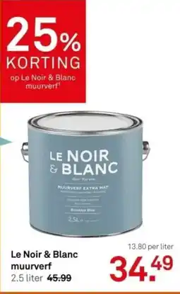 Karwei Le Noir & Blanc muurverf aanbieding