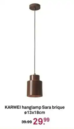 Karwei hanglamp Sara brique